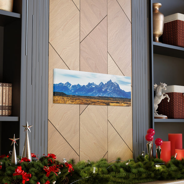 Grand Teton National Park Canvas Wall Art Gallery Wrap 36" x 12"