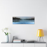 Lake Forest Water Reflection Canvas Wall Art Gallery Wrap 36