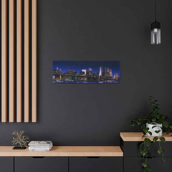 New York City Brooklyn Bridge Canvas Wall Art Gallery Wrap 36" x 12"