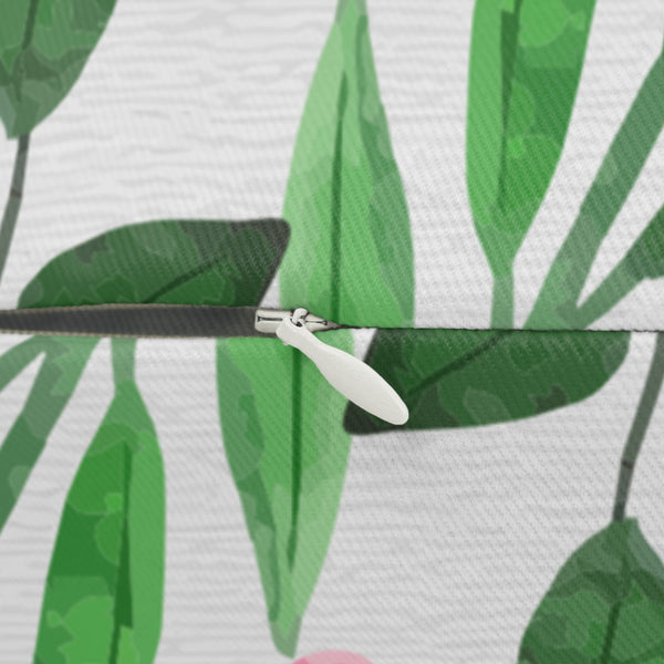 Pretty Pink and Red Floral Design Spun Polyester Lumbar Pillow 20 x 14, Home Decor, Throw Pillow