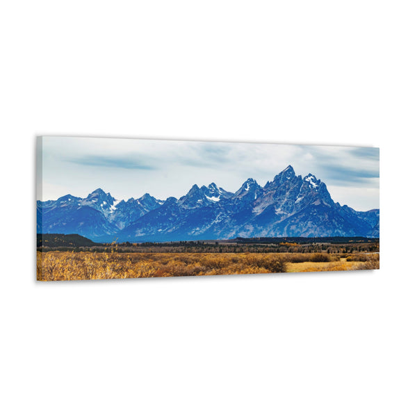Grand Teton National Park Canvas Wall Art Gallery Wrap 36" x 12"