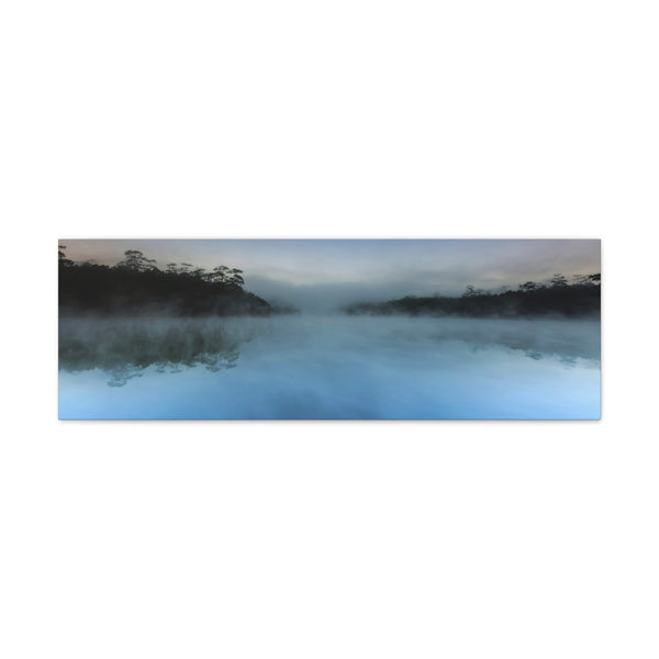 Lake Forest Water Reflection Canvas Wall Art Gallery Wrap 36" x 12"