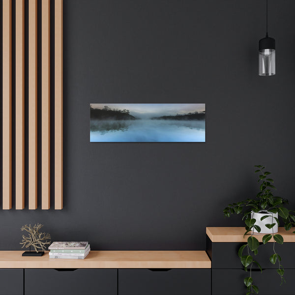 Lake Forest Water Reflection Canvas Wall Art Gallery Wrap 36" x 12"
