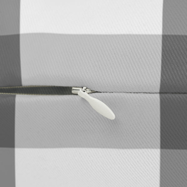 Gingham Blueberry And White Check Spun Polyester Lumbar Pillow 20 x 14, Home Decor, Throw Pillow Lumbar Pillow