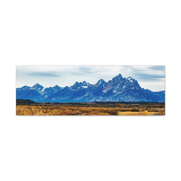 Grand Teton National Park Canvas Wall Art Gallery Wrap 36" x 12"