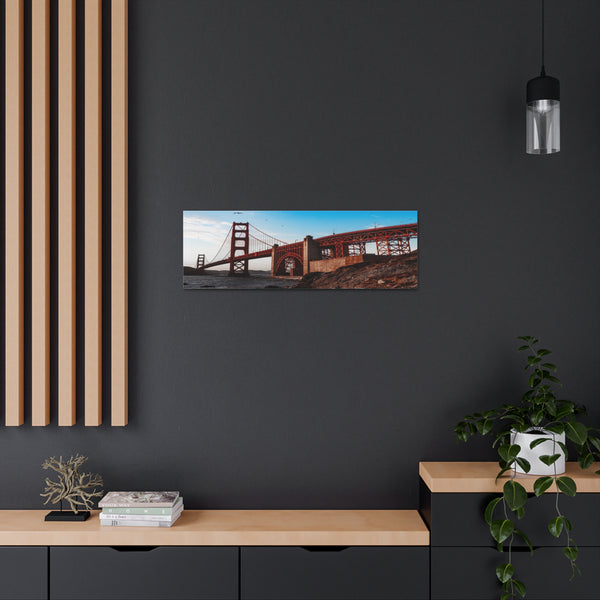 Golden Gate Bridge Canvas Wall Art Gallery Wrap 36" x 12"