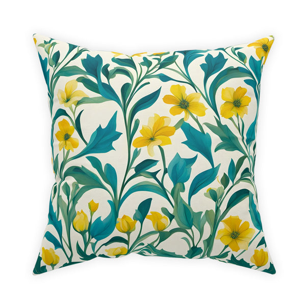 William Morris Like Design Broadcloth Pillow 4 Sizes Square and 1 Lumbar Size, Home Decor, Pillows