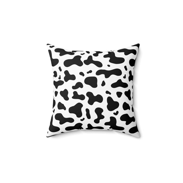 Black And White Cow Print Spun Polyester Square Pillow in 4 Sizes, Home Decor, Throw Pillow