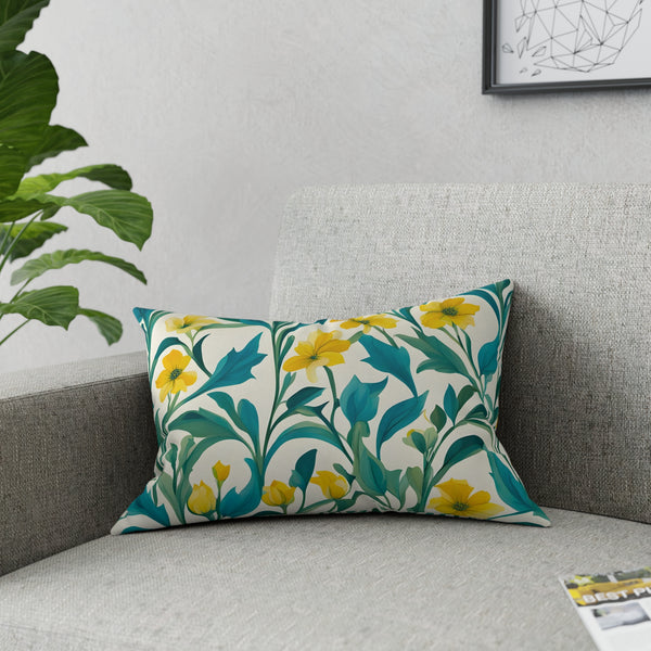 William Morris Like Design Broadcloth Pillow 4 Sizes Square and 1 Lumbar Size, Home Decor, Pillows