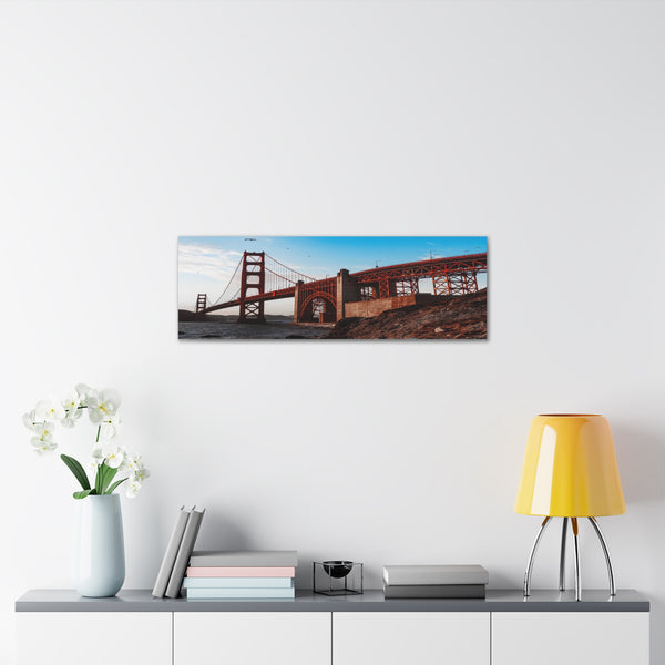 Golden Gate Bridge Canvas Wall Art Gallery Wrap 36" x 12"