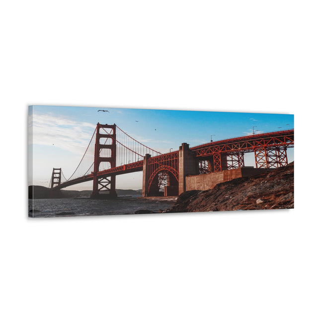 Golden Gate Bridge Canvas Wall Art Gallery Wrap 36" x 12"