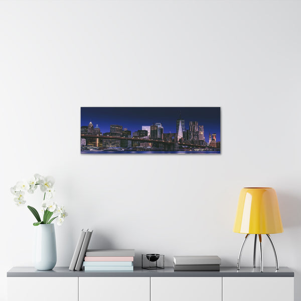 New York City Brooklyn Bridge Canvas Wall Art Gallery Wrap 36" x 12"