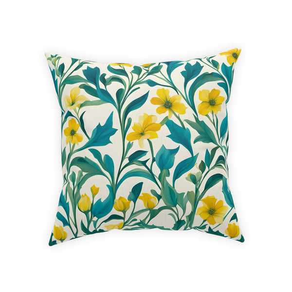 William Morris Like Design Broadcloth Pillow 4 Sizes Square and 1 Lumbar Size, Home Decor, Pillows