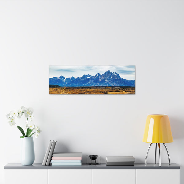 Grand Teton National Park Canvas Wall Art Gallery Wrap 36" x 12"