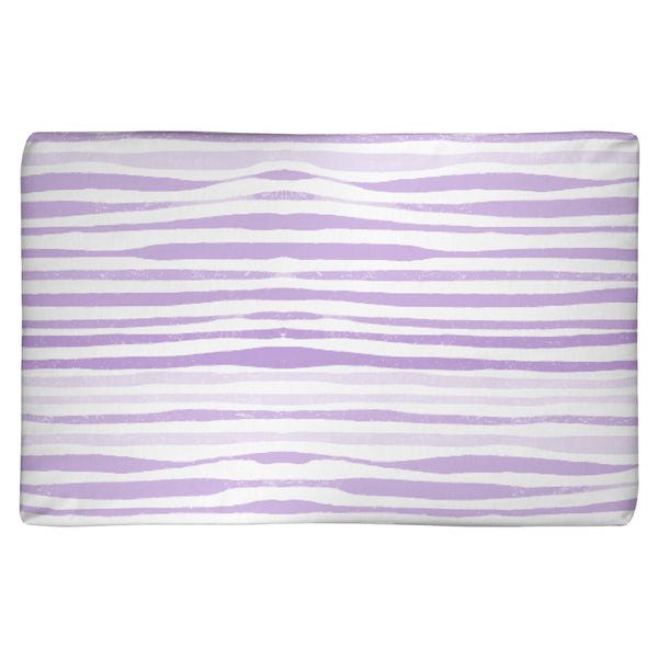Faded Purple Stripes Comfy Pet Crate Mat, 1.5 Inch Thick, 3 Sizes