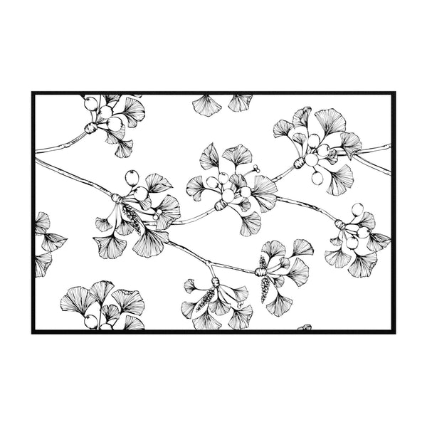 Gingko Leaves Die-Cut Metal Signs