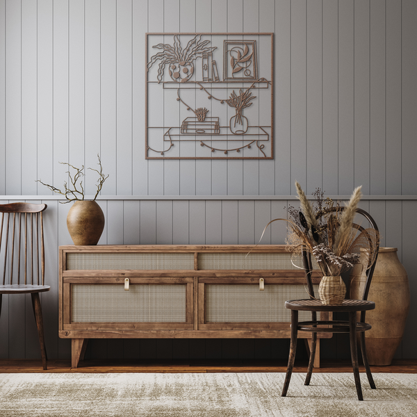 Shelves_With_Cute_Images_of_Plants_Book_Copper_Rustic_Hallway_Mockup.png