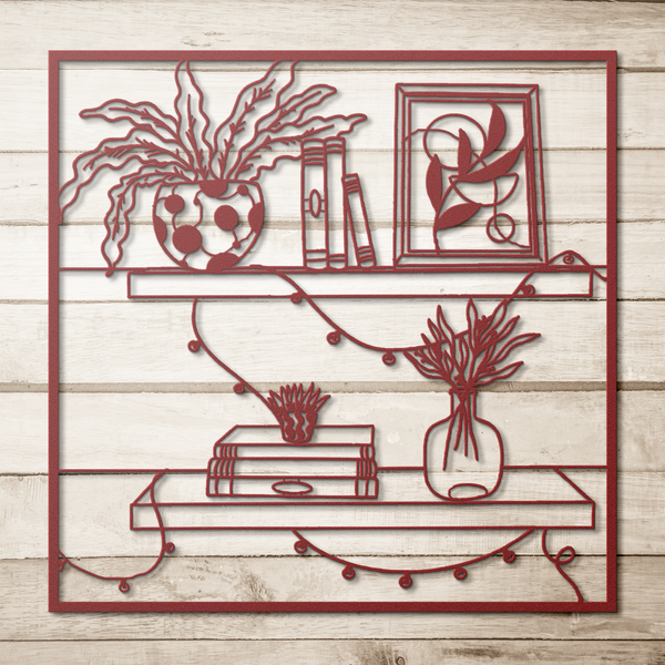 Shelves_With_Cute_Images_of_Plants_Book_Red_Simple_Wood_BKGD_Mockup.png