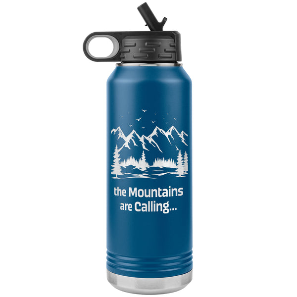 The Mountains Are Calling 32oz Stainless Steel Double Wall Vacuum Insulated Water Bottle