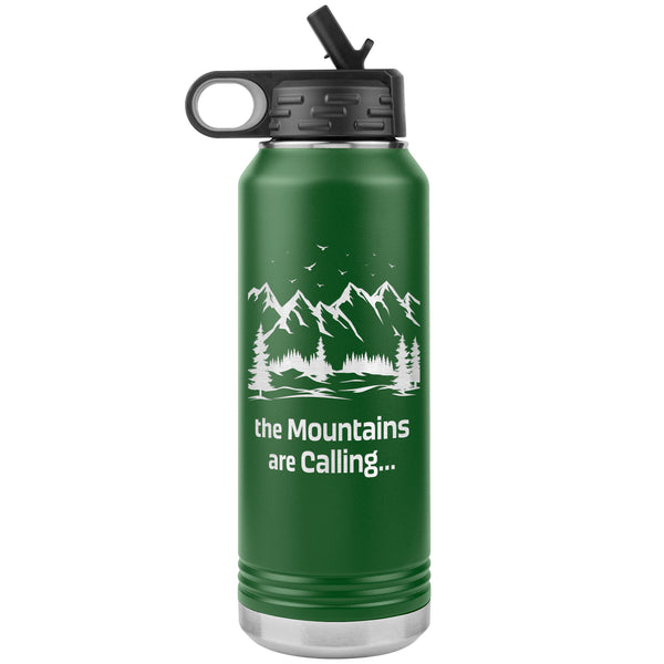 The Mountains Are Calling 32oz Stainless Steel Double Wall Vacuum Insulated Water Bottle