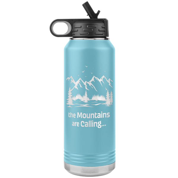 The Mountains Are Calling 32oz Stainless Steel Double Wall Vacuum Insulated Water Bottle