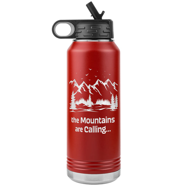 The Mountains Are Calling 32oz Stainless Steel Double Wall Vacuum Insulated Water Bottle