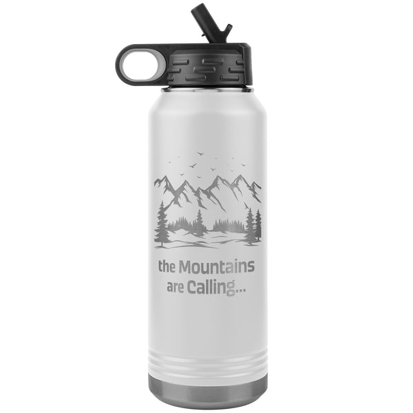 The Mountains Are Calling 32oz Stainless Steel Double Wall Vacuum Insulated Water Bottle