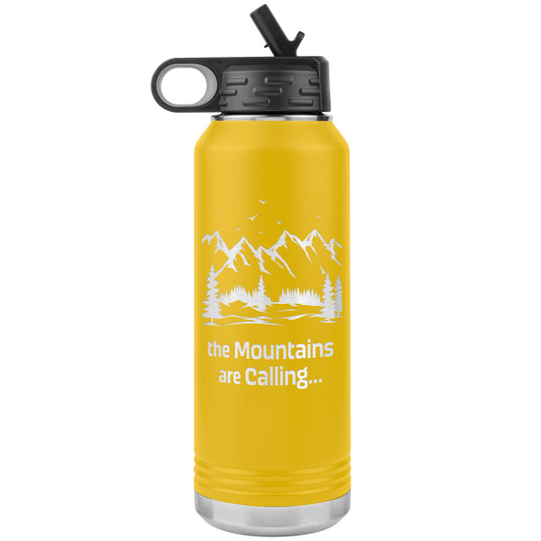 The Mountains Are Calling 32oz Stainless Steel Double Wall Vacuum Insulated Water Bottle