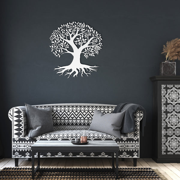 Tree Of Life Custom Metal Sign Powder Coated Steel 5 Colors