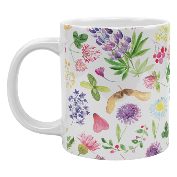 Botanical Floral Watercolor 20 ozJumbo Ceramic mug