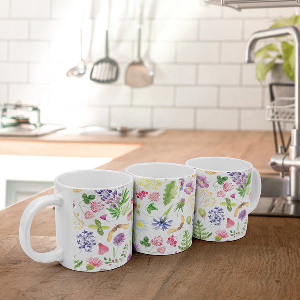 Botanical Floral Watercolor 20 ozJumbo Ceramic mug