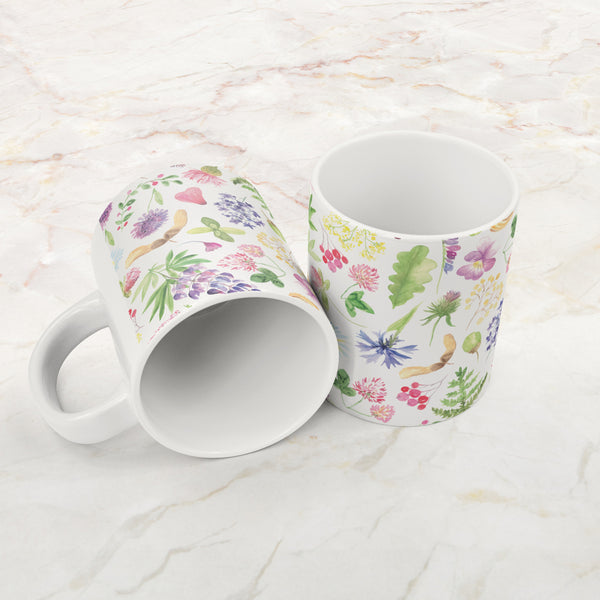 Botanical Floral Watercolor 20 ozJumbo Ceramic mug
