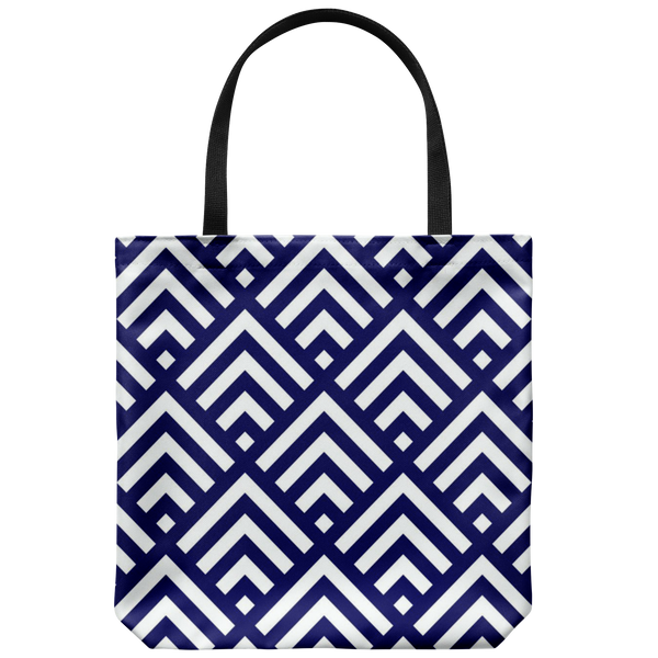 'Deana' Diamond Deco Custom Design Tote Bag 18 x 18, Purple,Black,Yellow,Teal,Cobalt, - Mind Body Spirit