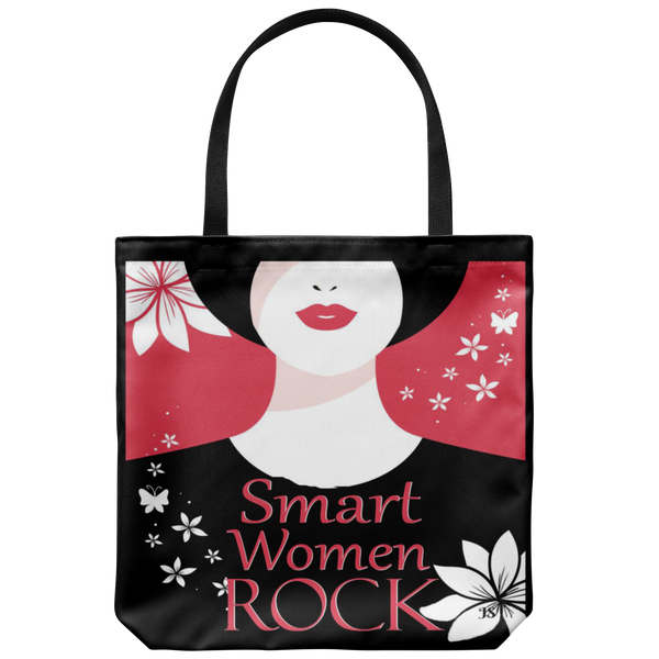 Smart Women Rock Original Design Tote Bag 18 x 18 - Mind Body Spirit
