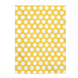 White Polka Dots On Yellow Velveteen Plush Blanket Custom Blanket, Plush Throw Blanket for Home, Office, Dorm, Super Soft 3 Sizes,