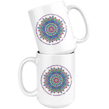 Today and Every Day Mandala Mantra Large 15 oz Mug - Mind Body Spirit