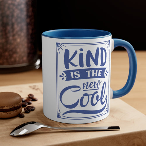 Kind Is The New Cool Ceramic Coffee Mugs With Color Glazed Interior In 5 Colors