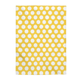 White Polka Dots On Yellow Velveteen Plush Blanket Custom Blanket, Plush Throw Blanket for Home, Office, Dorm, Super Soft 3 Sizes,