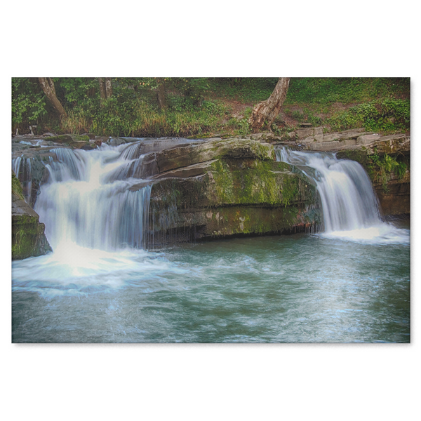 Natural Waterfalls Canvas Art - Soothing Waterfalls in 4 Sizes, 8x12, 16x24, 20x30, 24x36, - Mind Body Spirit