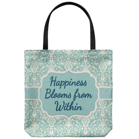 'Hesper' Mandala Floral Custom Design Tote Bag 18 x 18