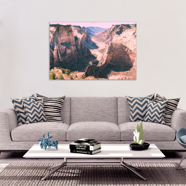 Rugged Canyon Canvas Art - Amazing Landscape in 4 Sizes - 8 x 12, 16 x 24, 20 x 30, 24 x 36, - Mind Body Spirit