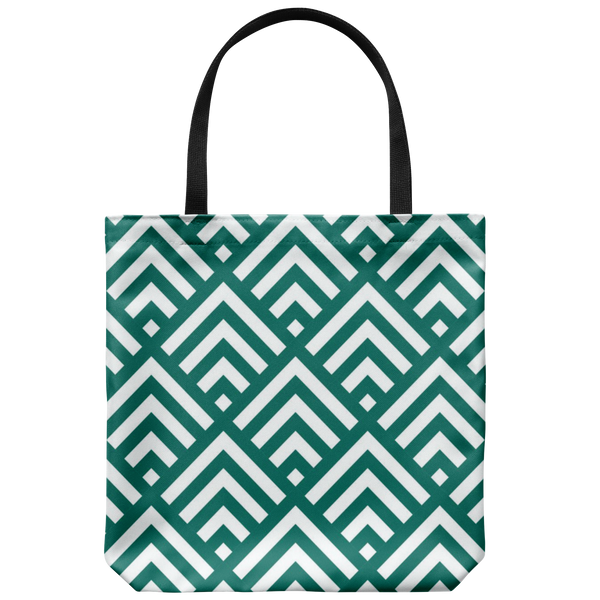 'Deana' Diamond Deco Custom Design Tote Bag 18 x 18, Purple,Black,Yellow,Teal,Cobalt, - Mind Body Spirit