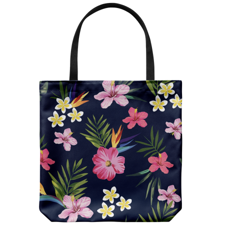 Hello Gorgeous Pink Blossom Custom Design Tote Bag 18 x 18
