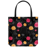 Izzy Fun Hip Flower Custom Design Tote Bag 18 x 18 - Mind Body Spirit