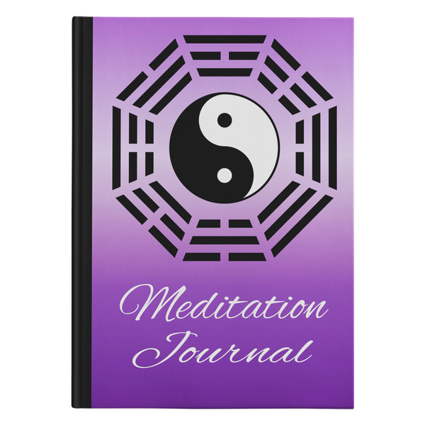 Ying Yang Designer Hardcover Meditation Journal in 2 Sizes - Mind Body Spirit