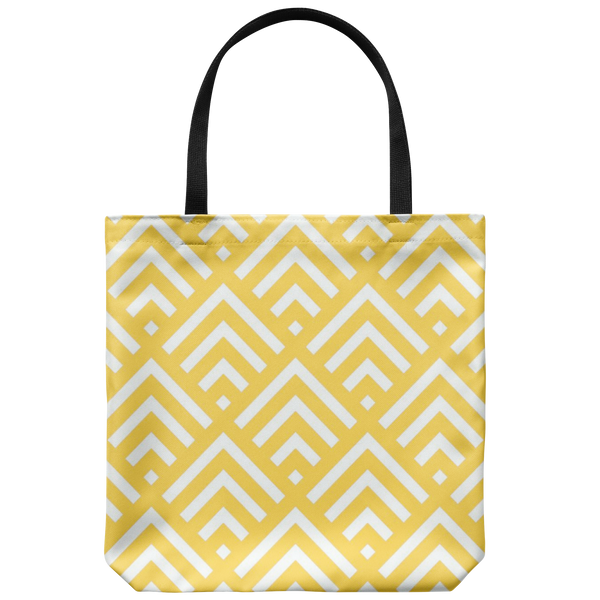 'Deana' Diamond Deco Custom Design Tote Bag 18 x 18, Purple,Black,Yellow,Teal,Cobalt, - Mind Body Spirit