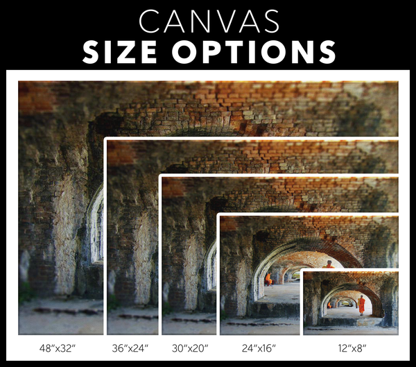 Ancient Arches with Monks Canvas Wall Art in 5 Sizes - Mind Body Spirit