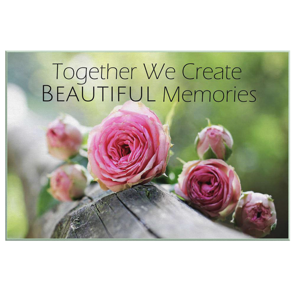 Together We Create Beautiful Memories Canvas Wall Art in 5 Sizes - Mind Body Spirit