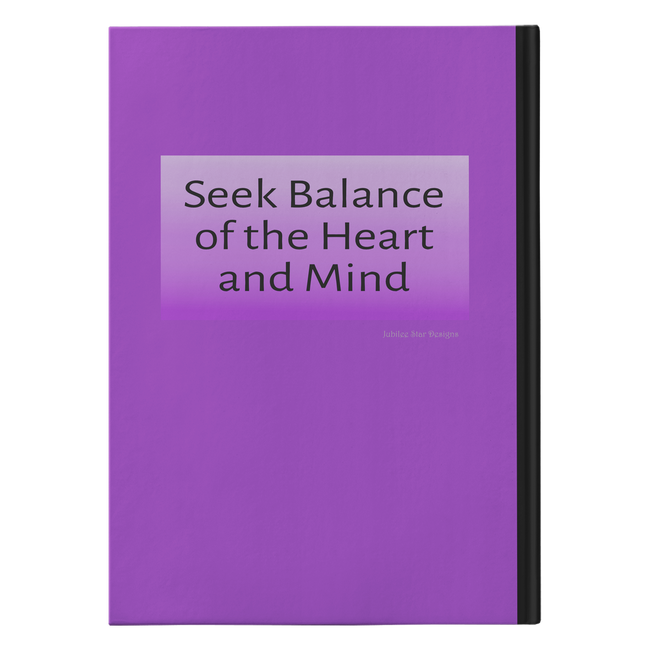 Ying Yang Designer Hardcover Meditation Journal in 2 Sizes - Mind Body Spirit