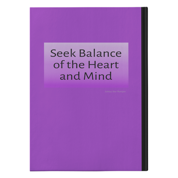 Ying Yang Designer Hardcover Meditation Journal in 2 Sizes - Mind Body Spirit